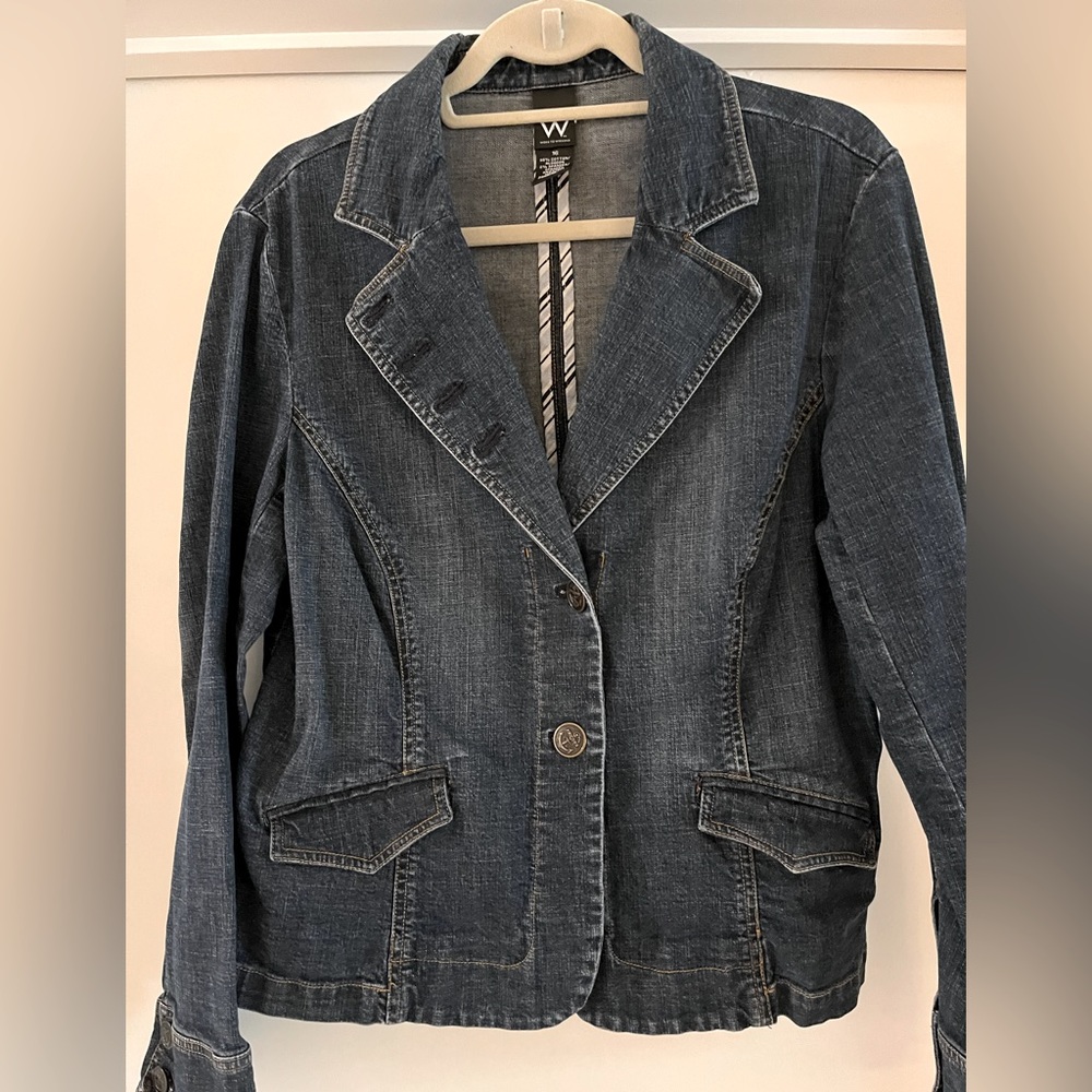 W Work to Weekend size 16 Denim Blue Jean Jacket